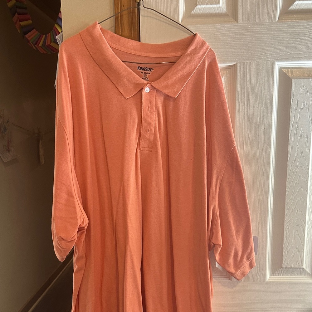 KingSize Orange Polo Shirt